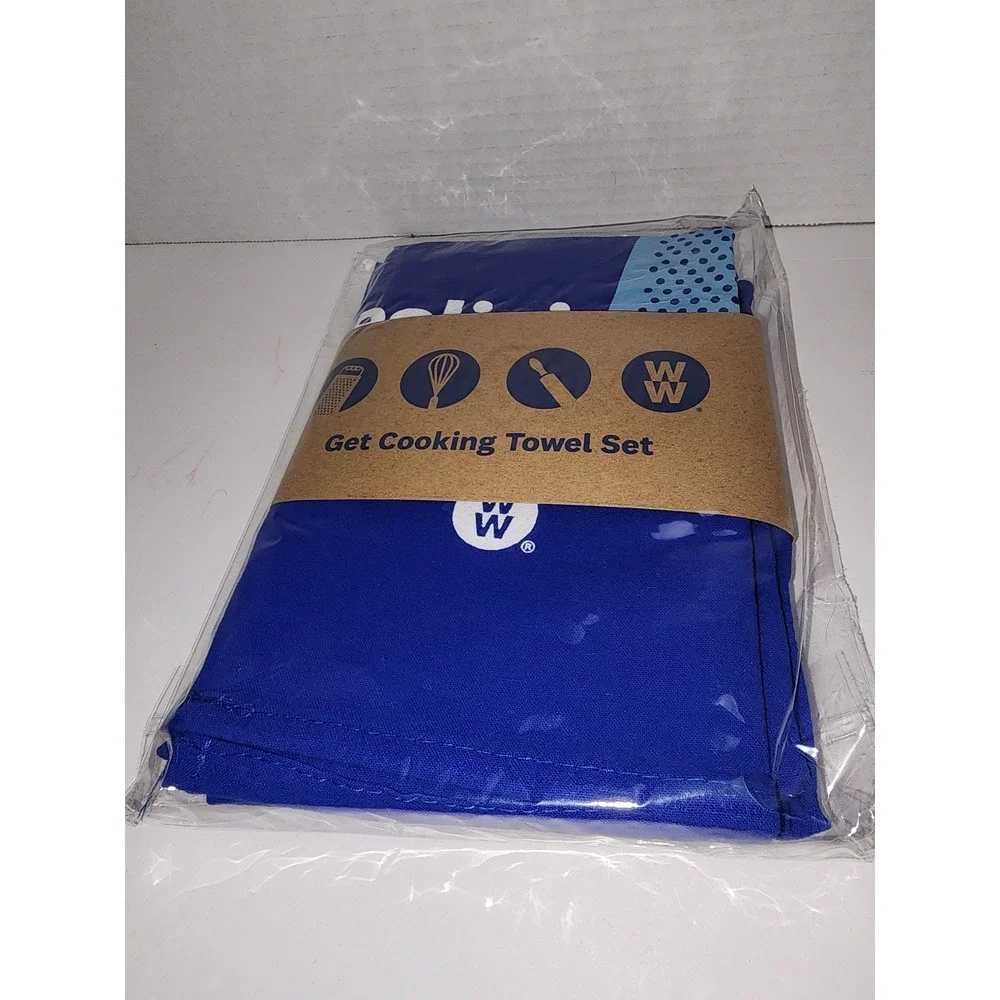 NEW Weight Watchers Cooking Towel Set‎ 3x Cotton Kitchen towels